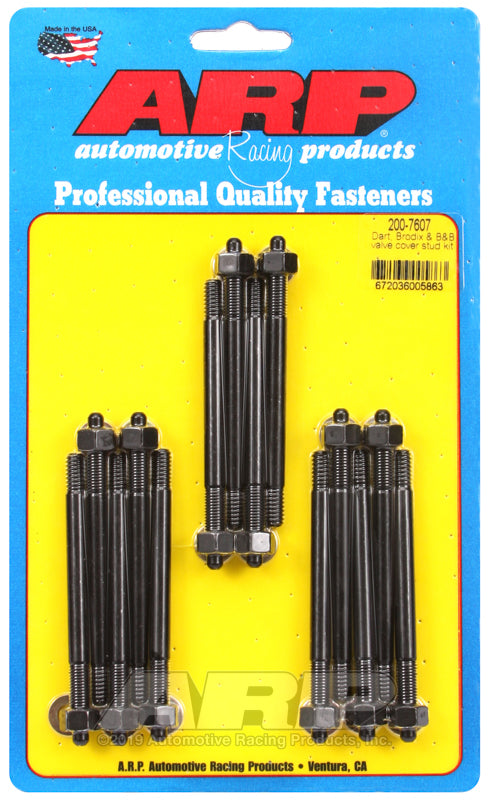 ARP Dart Brodix & B&B valve cover stud kit