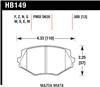 Hawk 94-05 Mazda Miata (NA/NB) Black Race Front Brake Pads