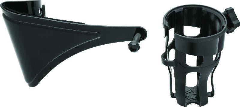 Kuryakyn Reflex Drink Holder Right Side HD Touring Passenger Mount 14 and Up Gloss Black