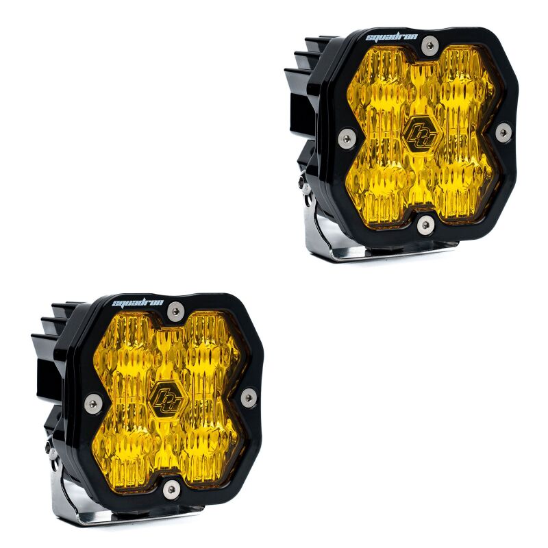 Baja Designs Squadron 2.0 Sport (Pair) LED Wide Cornering / No Harness - Baja Amber