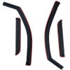 Westin 2007-2014 Chevy Silverado 2500/3500 Extended Cab In-Channel Wind Deflector 4pc - Smoke