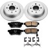 Power Stop 90-01 Acura Integra Rear Z17 Evolution Geomet Coated Brake Kit
