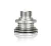 NRG Shift Boot Retainer- Works with SK-350,450,480, 800 & Heat Sink Shift knobs (m18x1.5)- Silver