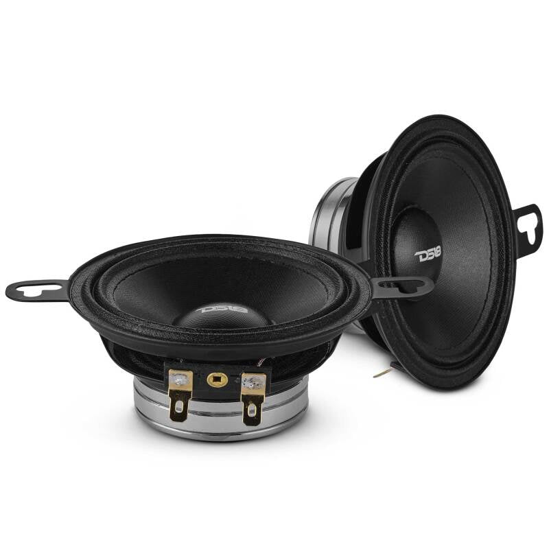 DS18 3.5in 100 Watts RMS 4 ohm Neodymium Full Range OEM Fitment Dashboard Loudspeakers