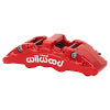 Wilwood Caliper - Aero6-DM-L/H - Red 1.62/1.38/1.38in Piston 1.25in Disc