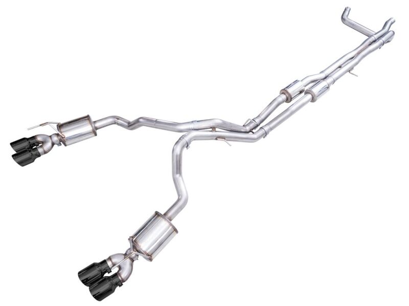 AWE 2021+ Chevy Suburban/GM Yukon XL 6.2L 0FG Edition Cat Back Exhaust - Quad Diamond Chrome Tips