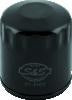 S&S Cycle 99-18 BT/2017+ M8/X-Wedge Black Oil Filter - 12 Pack