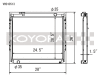 Koyo 95-04 Toyota Tacoma V6 4x4 Manual Radiator