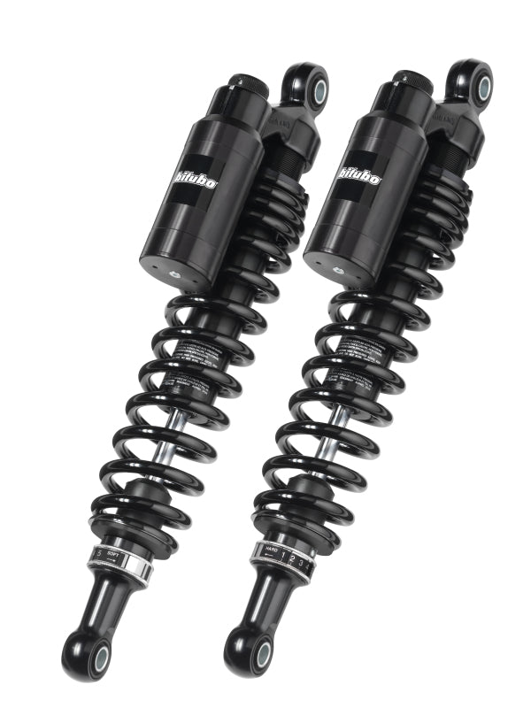 Bitubo WMT0 Twinshocks Adj.: Spring Preload, Reb., Comp., Length 290mm, Piggyback Tank, Dk Edition