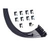 Moroso Universal V8 135 Deg Plug Unsleeved HEI Ultra Spark Plug Wire Set - Black