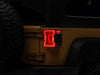 Raxiom 07-18 Jeep Wrangler JK Axial Series JL Style LED Tail Lights- Black Housing- Red Lens