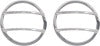 Kentrol 07-18 Jeep Wrangler JK Fog Light Cover Pair - Polished Silver