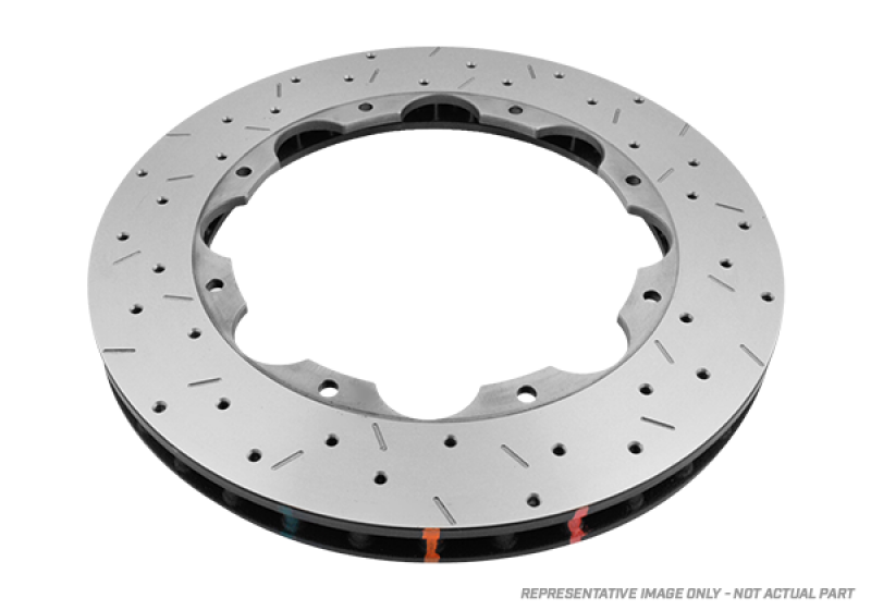 DBA 05-09 Audi A4 Sedan Front 5000 Series Drilled & Slotted Ring w/NAS Nuts