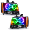 Oracle 07-13 Chevrolet Avalanche Pre-Assembled SMD Headlights - ColorSHIFT w/o Controller