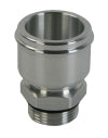Moroso Electric Water Pump Hose Adapter -16An to 1-3/4in Hose - Raw Aluminum