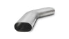 Vibrant 3.5in Oval (Nominal Size) T304 SS 45 deg Mandrel Bend 6in x 6in leg lengths
