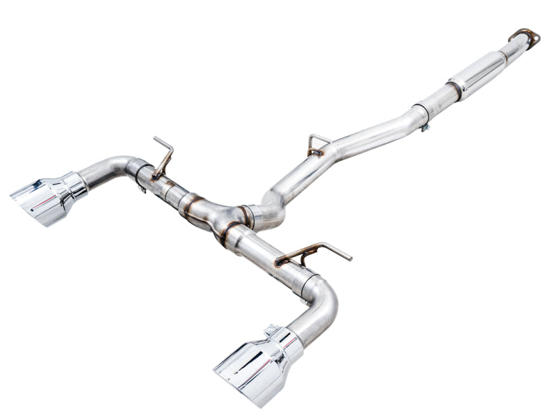 AWE Tuning Subaru BRZ/ Toyota GR86/ Toyota 86 Track Edition Cat-Back Exhaust- Chrome Silver Tips