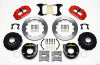 Wilwood Narrow Superlite 4R Rear P-Brk Kit 12.88in Red Small Ford 2.66in Offset