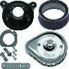 S&S Cycle 01-15 Fuel-Injected Softail Models Stealth Air Cleaner Kit w/ Chrome Mini Teardrop Cover