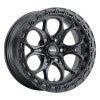 Weld 17x9 Ledge 6 6x135 ET-12 BS 4.50 87.1 Satin Black Wheel / Satin Black Ring