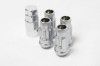 Wheel Mate Muteki SR48 Open End Locking Lug Nut Set of 4 - Satin Silver 12x1.50 48mm