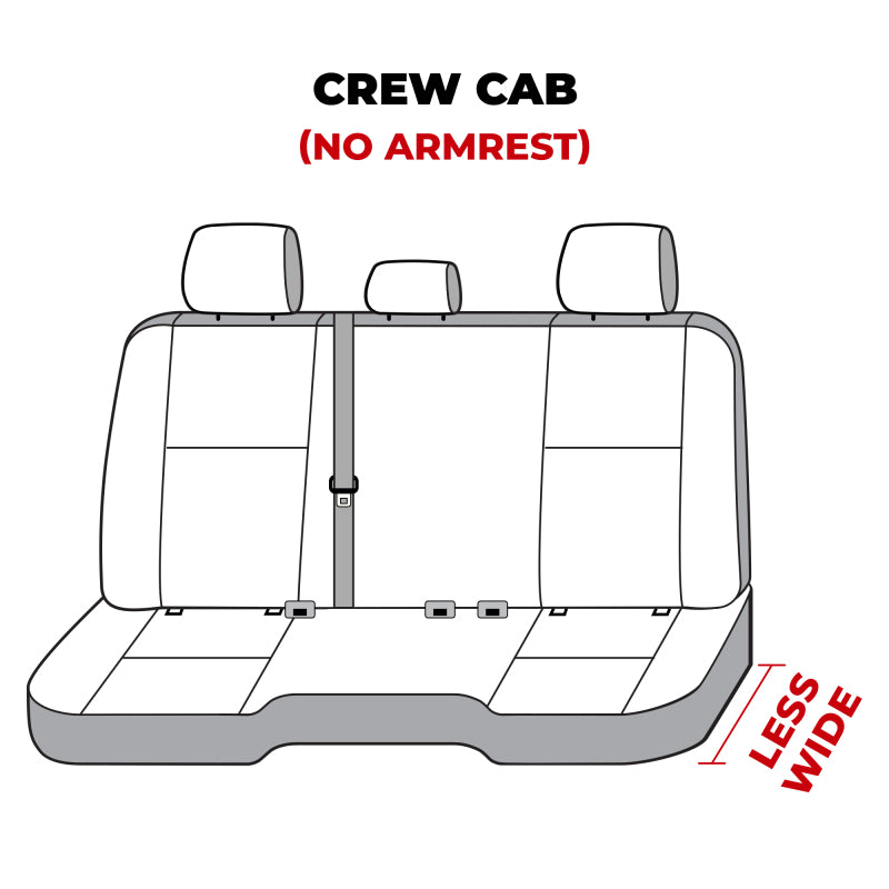 Covercraft 11-24 Dodge Ram Waterproof Polyester SeatSaver Custom Second Row Seat Covers - Grey