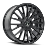 Kraze KR185 Double Down 22x8.5 / 5x114.3/120 BP / 38mm Offset / 73mm Hub Gloss Black Wheel
