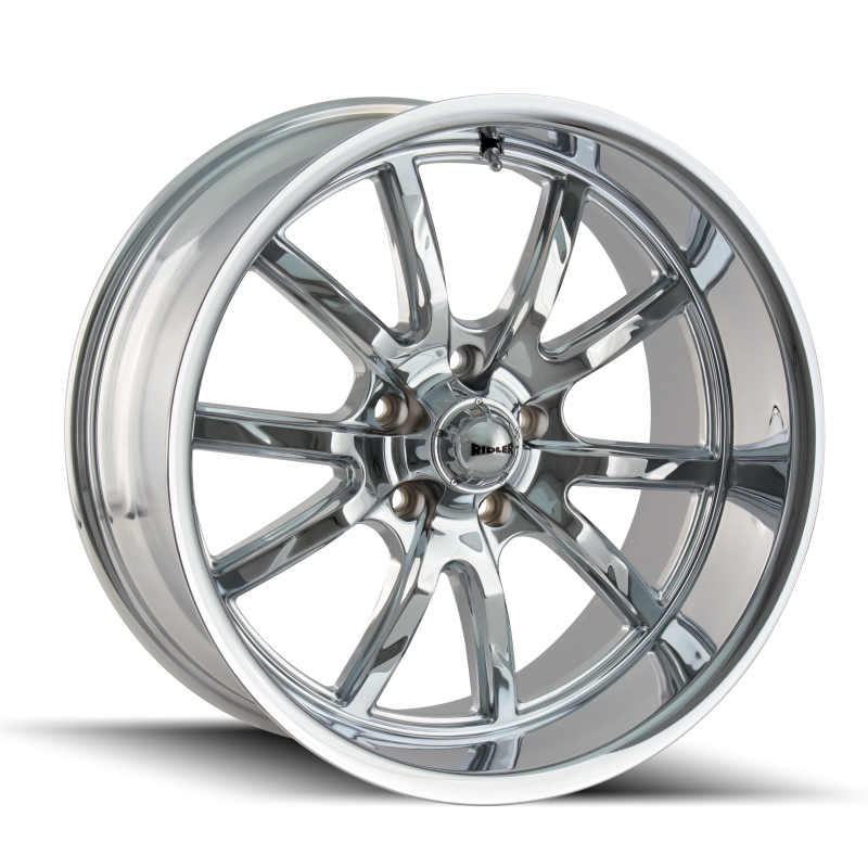 Ridler 650 17x8 / 5x114.3 BP / 0mm Offset / 83.82mm Hub Chrome Wheel