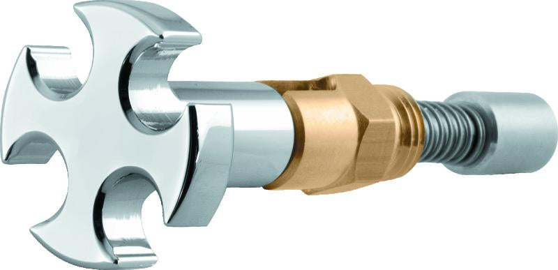 Bikers Choice S / S B-E-G Chrome Cross Enrichener With Chrome Cross Knob