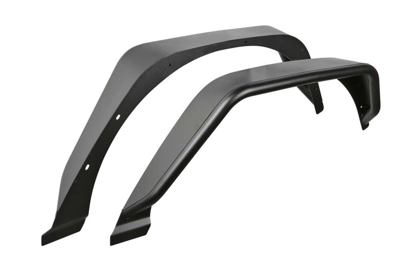 Fabtech 18-21 Jeep JL 4WD Rear Steel Tube Fenders - Textured Black
