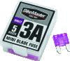 BikeMaster 5Piece 3A Replacement Mini Blade Fuse