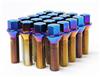 Wheel Mate Mevius Lug Bolt Set of 20 - Blue Neon 12x1.50 50mm Cone 60 DEG TAP