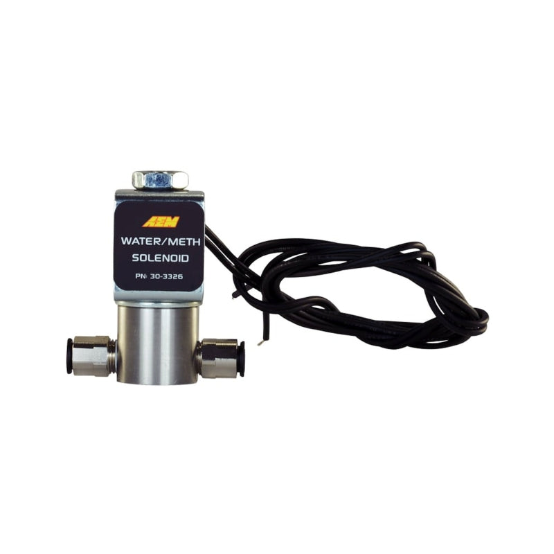 AEM Water/Methanol Injection System - High-Flow Low-Current WMI Solenoid - 200PSI 1/8in-27NPT In/Out