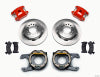 Wilwood D154 P/S Park Brake Kit Red Chevy C-10 2.42 Offset 5-lug