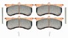 Wilwood Pad Set Metallic 9115 w/ Pins & Clips GNX4
