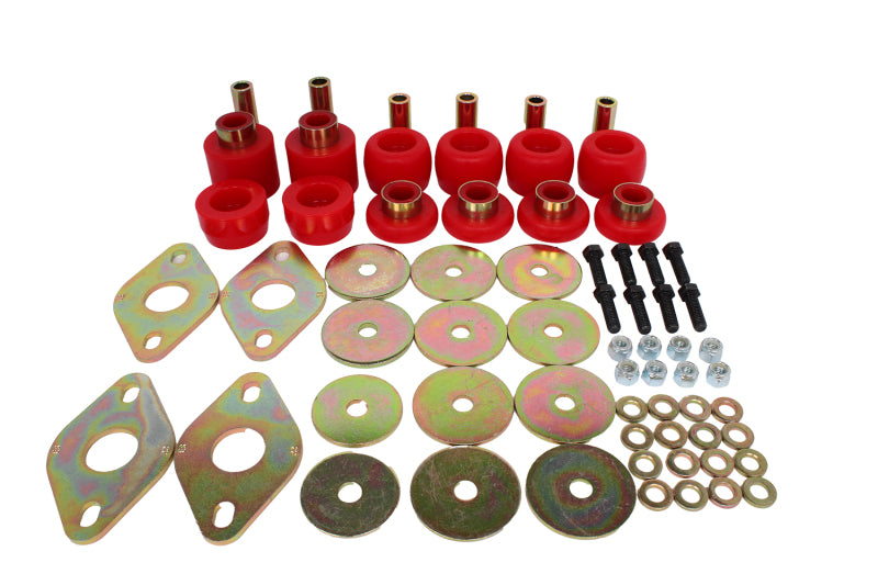 Energy Suspension 04-15 Nissan Titan King Cab Body Mount Set - Red