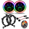 Oracle Jeep Wrangler JL/Gladiator JT 7in. High Powered LED Headlights (Pair) ColorSHIFT