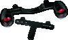 Kuryakyn Bullet Light Rear Turn Signal Bar Gloss Black