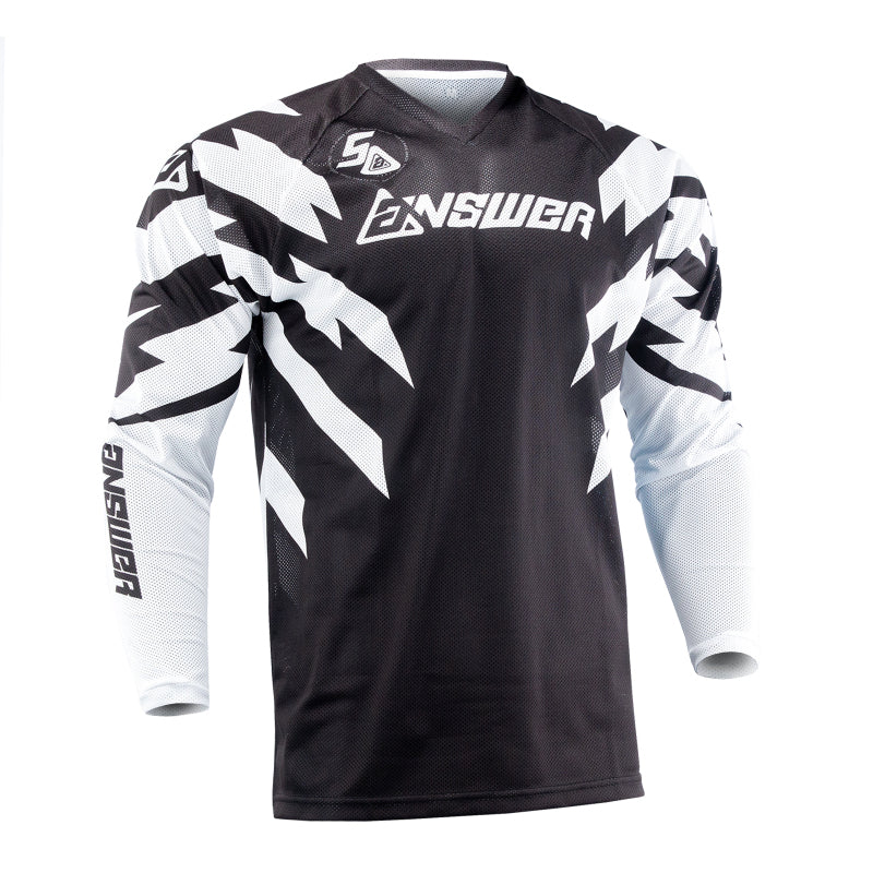 Answer 26 LE Syncron Rizz Vented Jersey Black/White/Cyan - XS