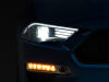 Raxiom 18-23 Ford Mustang GT EcoBoost LED Projector Headlights- Black Housing (Clear Lens)