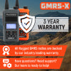 Rugged Radios Waterproof GMRS Handheld Radio with NOAA Alerts - FM Radio - Safety Orange