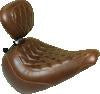 Mustang 08-21 Harley Electra Glide Std, Rd Glide, Rd King, Str Glide Tripper Solo Seat - Black