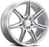 Raceline 148HS Apex 20x8.5in / 5X120 BP / 40mm Offset / 72.56mm Bore - Hyper Silver