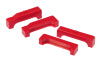 Prothane 88-98 Chevy Truck Big Block Radiator Isolators - Red