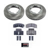 Power Stop 90-00 GMC K3500 Front Semi-Coated Rotor Kit
