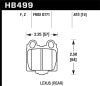 Hawk 05-10 Lexus SC430 4.3L HPS 5.0 Rear Brake Pads