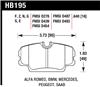 Hawk 84-4/91 BMW 325 (E30) HT-10 HP+ Street Front Brake Pads