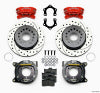 Wilwood Forged Dynalite P/S P-B Kit Drilled-Red Mopar/Dana 2.36in Off w/Snap Ring Bearing
