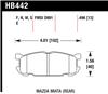 Hawk 01-02 Miata w/ Sport Suspension HPS  Street Rear Brake Pads (D891)