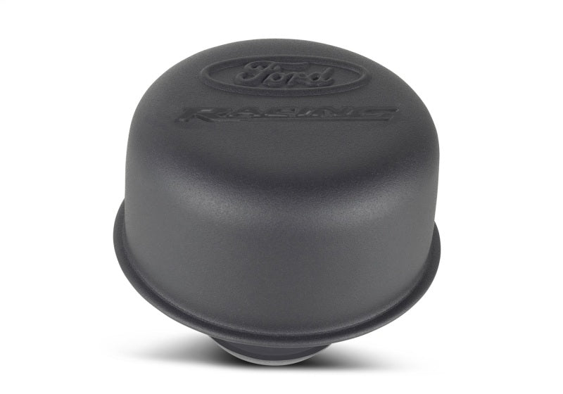 Ford Racing Black Crinkle Finish Breather Cap w/ Ford Racing Logo - Twist Type